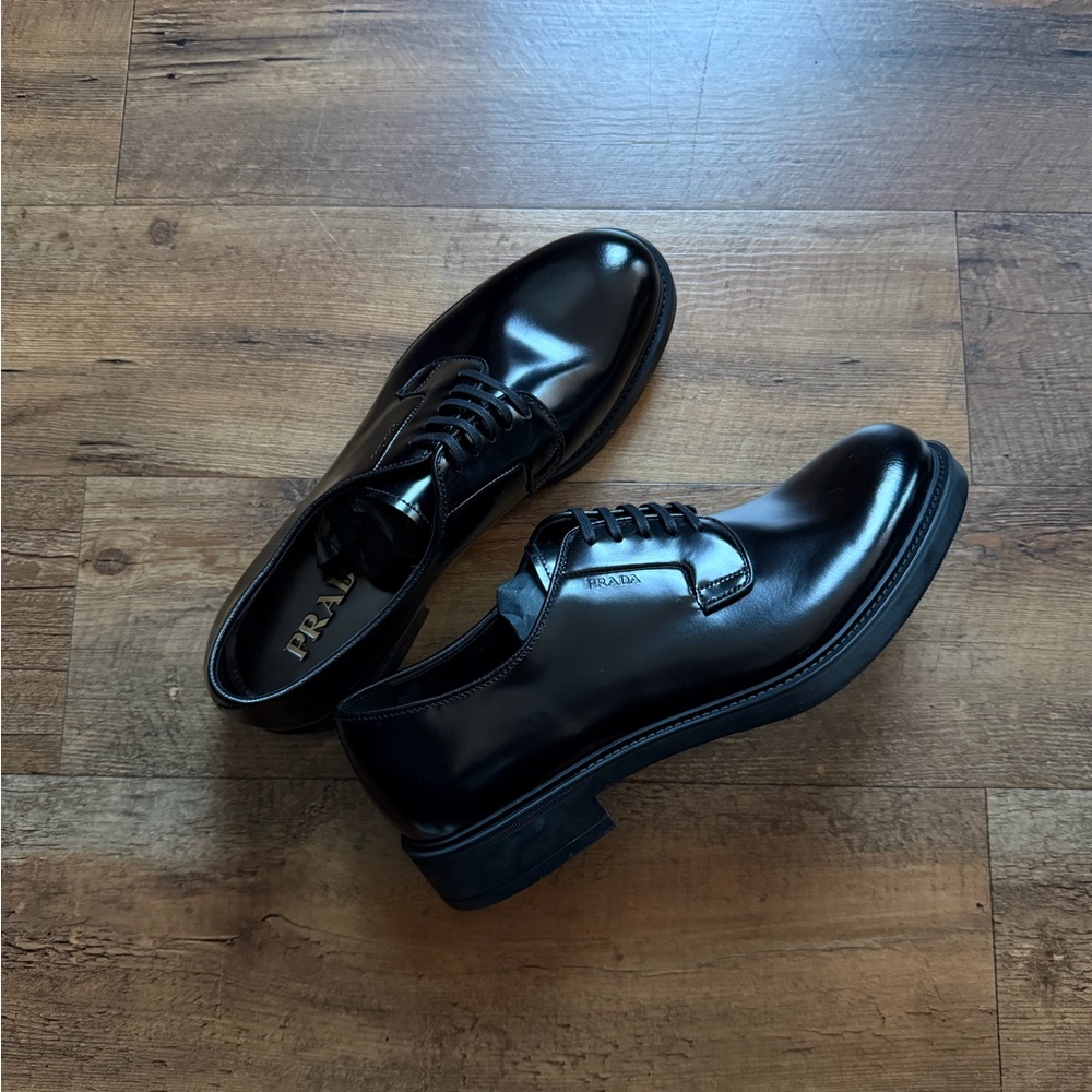 PRADA DERBY LACE-UP SHOES ( MENS 8.5)- BRAND NEW